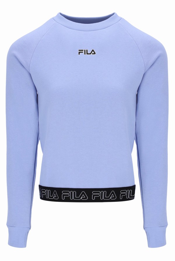 Purple Fila Reina Raglan Women Sweatshirts | 4609OGWRX