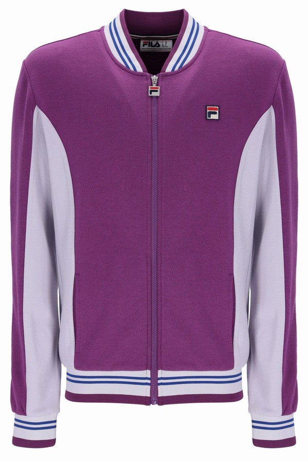 Purple Fila Settanta Baseball Men Track Top | 7239LIHBX