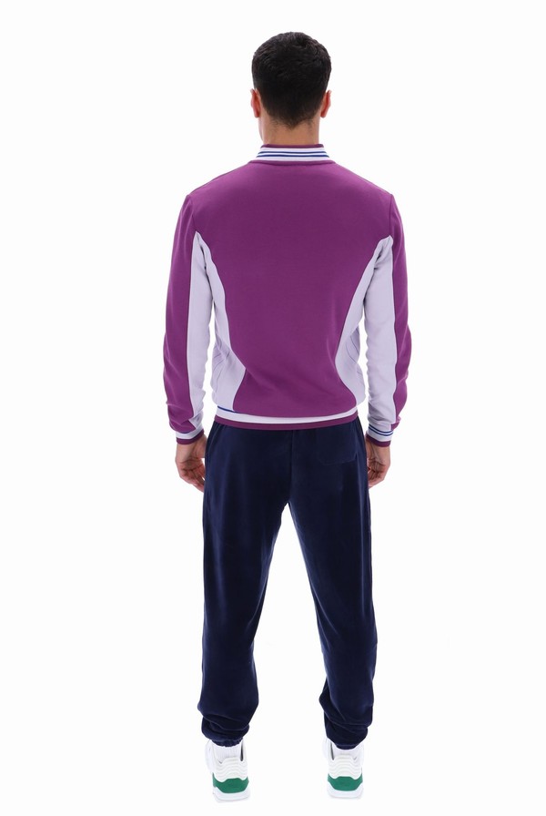 Purple Fila Settanta Baseball Men Track Top | 7239LIHBX