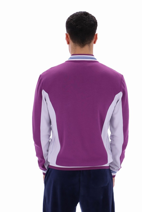 Purple Fila Settanta Baseball Men Track Top | 7239LIHBX