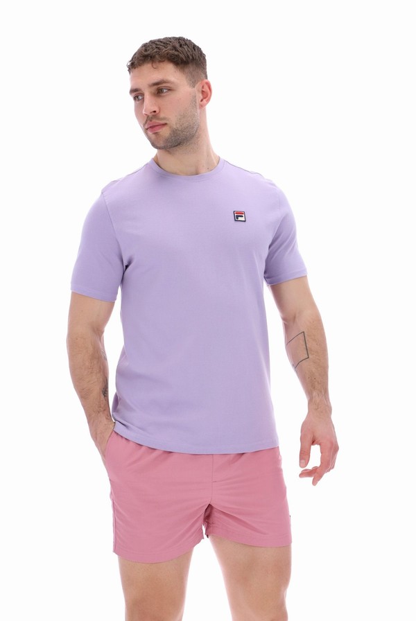 Purple Fila Sunny Essential Men T-shirts | 3608BCFTA