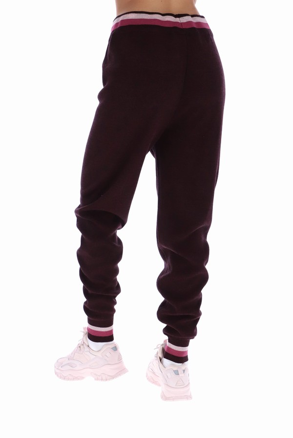 Purple / Burgundy / Dark Red Fila Frankie Knit Women Bottoms | 7589UWOXE