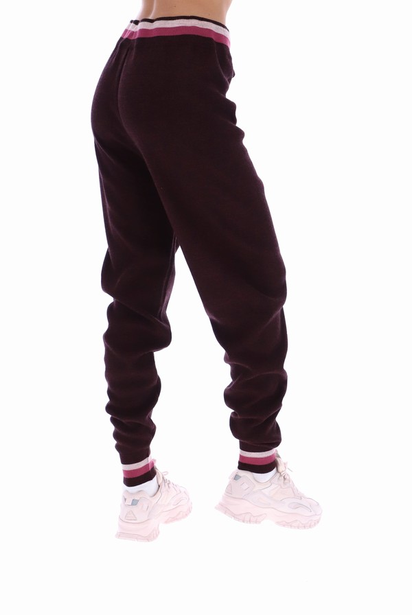 Purple / Burgundy / Dark Red Fila Frankie Knit Women Bottoms | 7589UWOXE