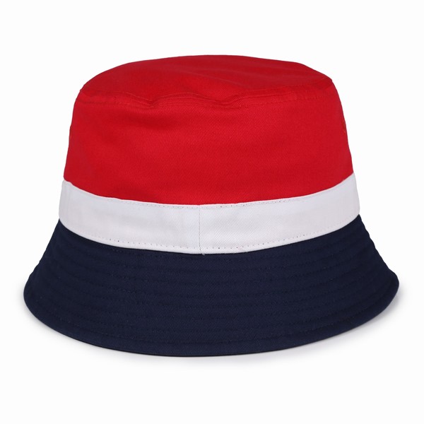 Red Fila Butler Bucket Men Hats | 1372EWIMA