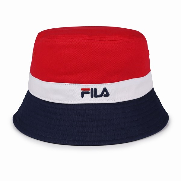 Red Fila Butler Bucket Men Hats | 1372EWIMA