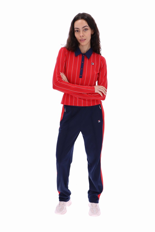 Red Fila Jada Long Sleeve BB1 Women Pants | 2549JQTWH