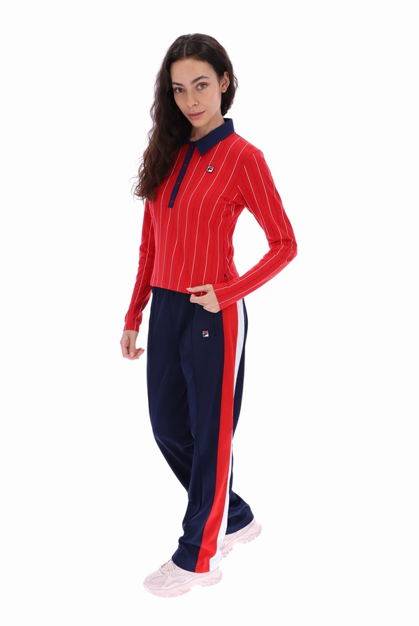 Red Fila Jada Long Sleeve BB1 Women Pants | 2549JQTWH