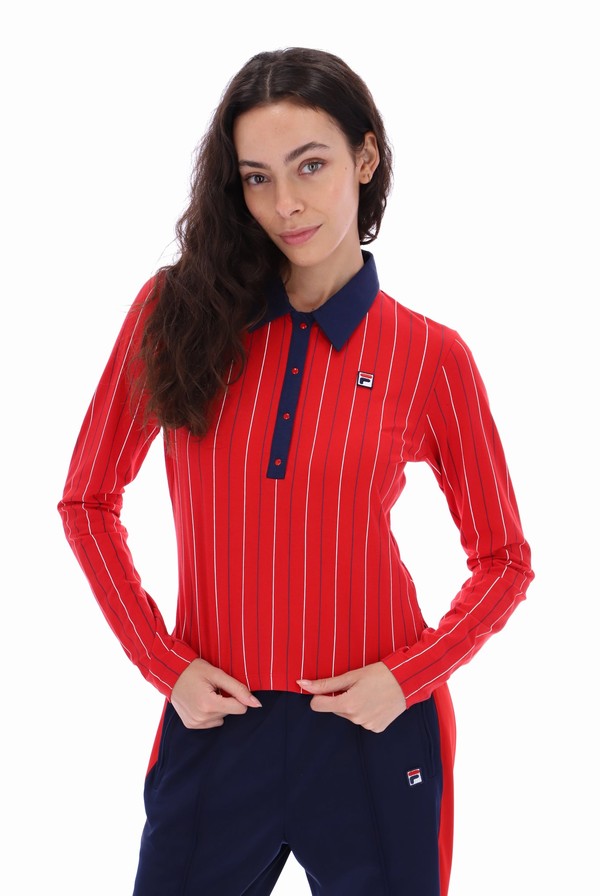 Red Fila Jada Long Sleeve BB1 Women Pants | 2549JQTWH