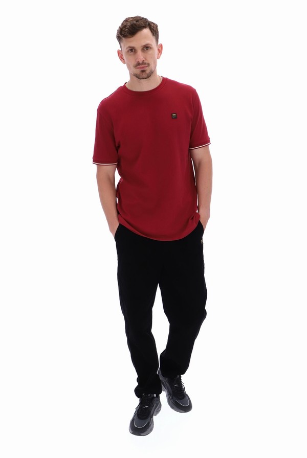 Red Fila Taddeo Men T-shirts | 6285EPKOS