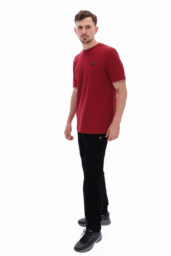 Red Fila Taddeo Men T-shirts | 6285EPKOS