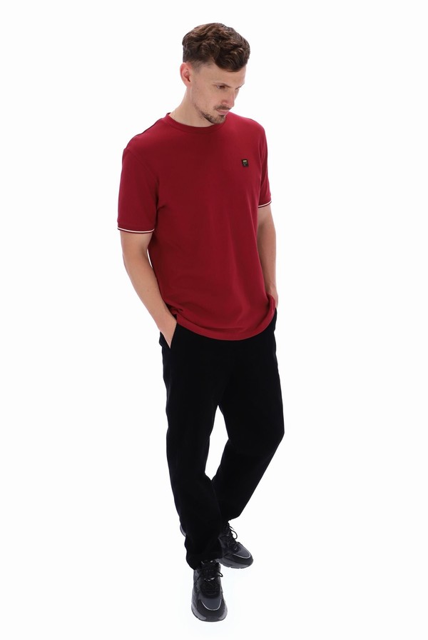 Red Fila Taddeo Men T-shirts | 6285EPKOS