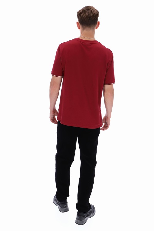 Red Fila Taddeo Men T-shirts | 6285EPKOS