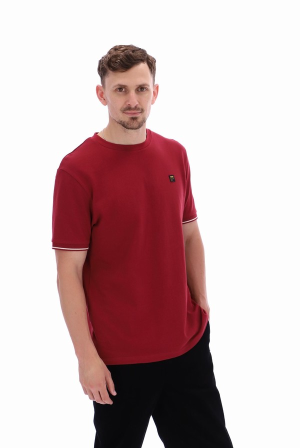 Red Fila Taddeo Men T-shirts | 6285EPKOS