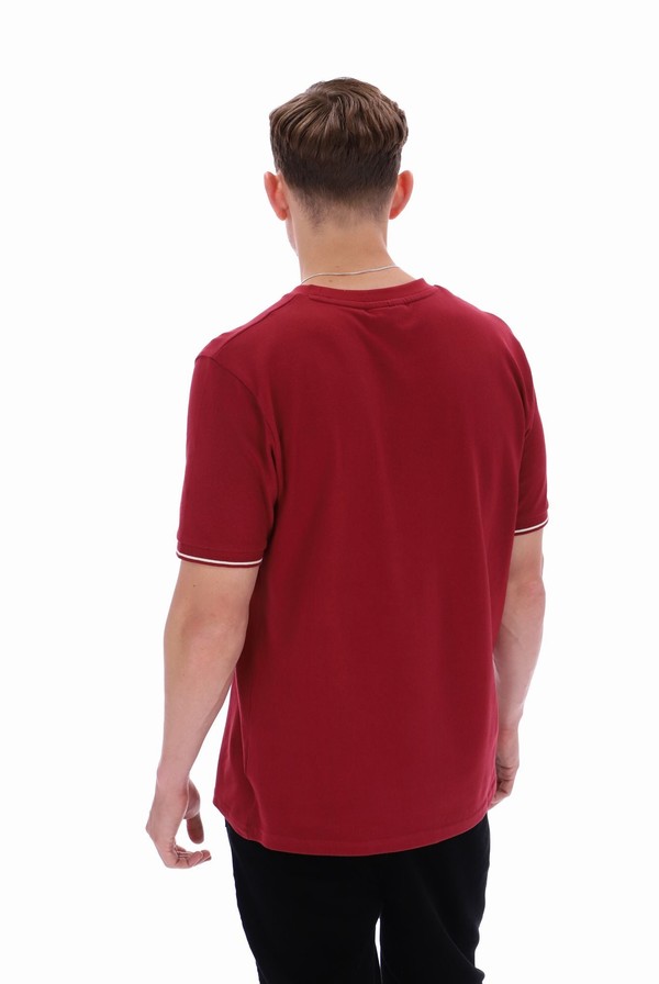 Red Fila Taddeo Men T-shirts | 6285EPKOS