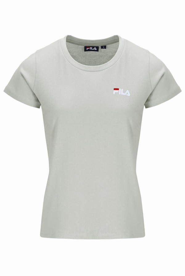 Red / White / White Fila Cecilia Classic Logo Women T-shirts | 8904LSVKW