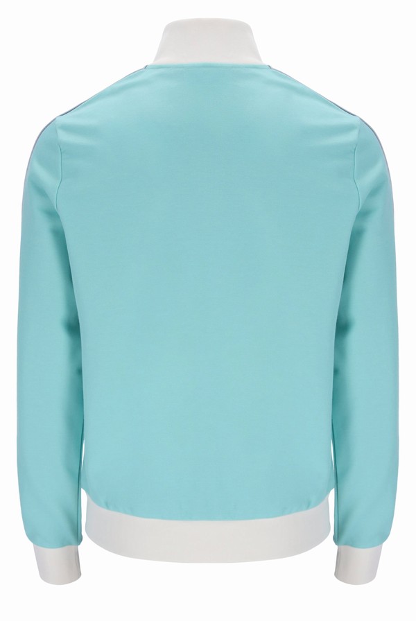 Turquoise Fila Fitzgerald Striped Men Track Top | 5903SBXCG