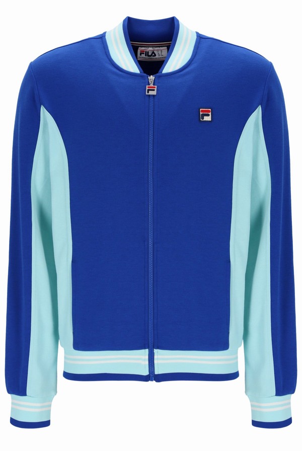 Turquoise Fila Settanta Baseball Men Track Top | 5793SEQHD