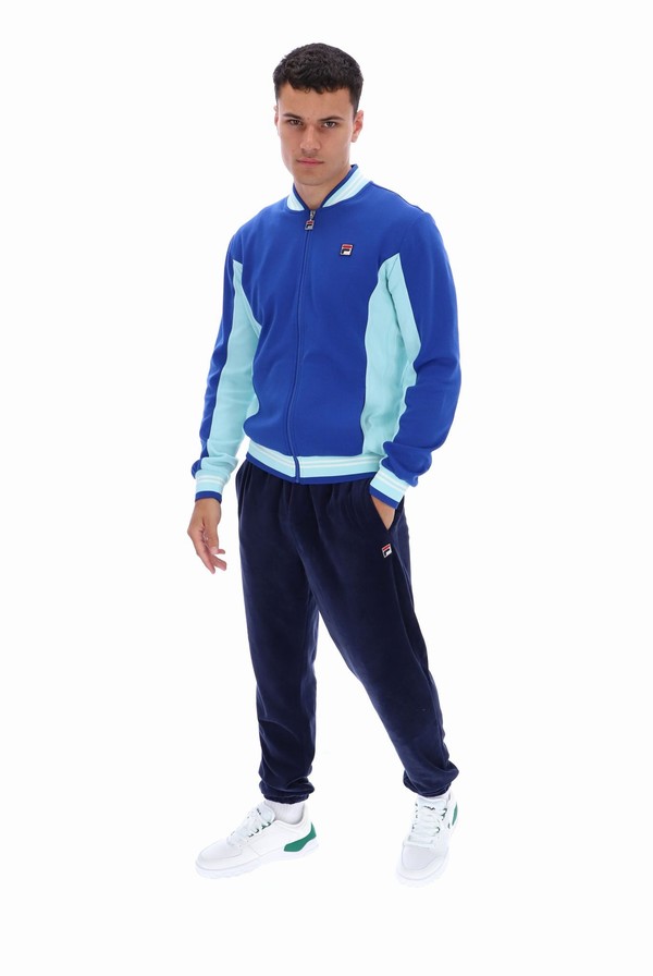 Turquoise Fila Settanta Baseball Men Track Top | 5793SEQHD