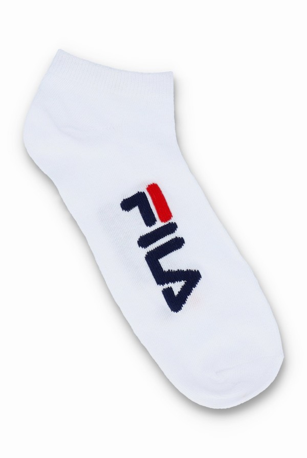 White Fila 6 Pack Men Socks | 1605TJYSV