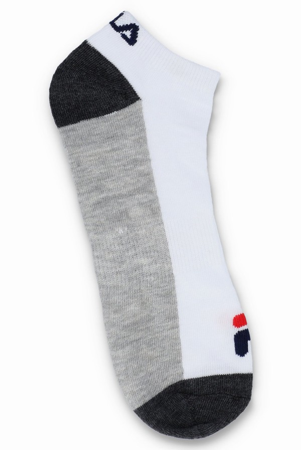 White Fila 6 Pack Men Socks | 3208DIELK