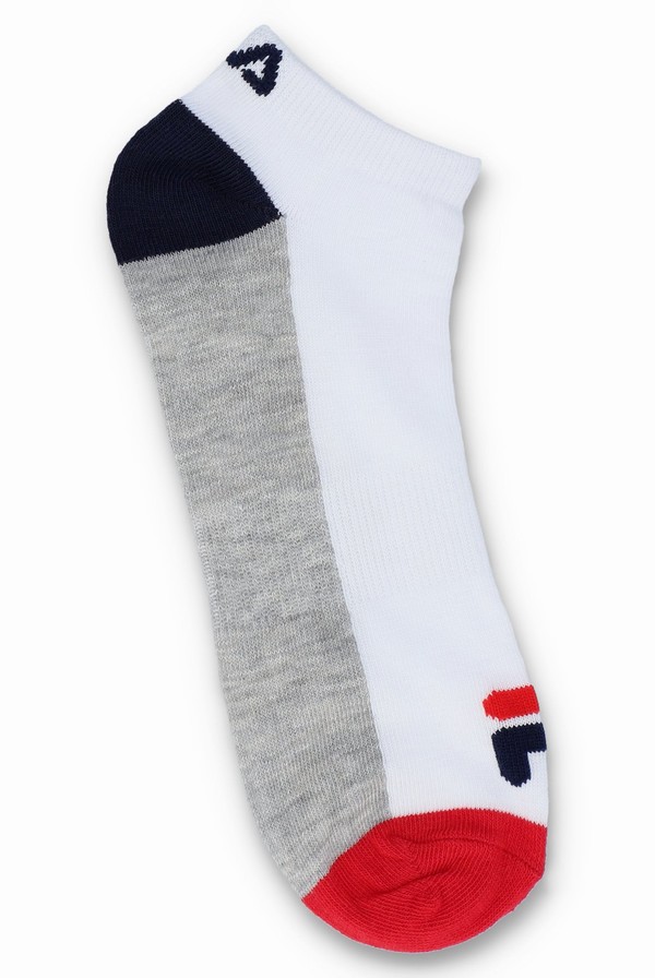 White Fila 6 Pack Men Socks | 3208DIELK