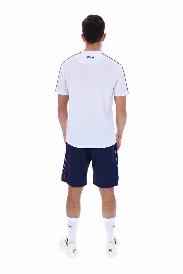 White Fila Archid Men T-shirts | 3905VTXGB