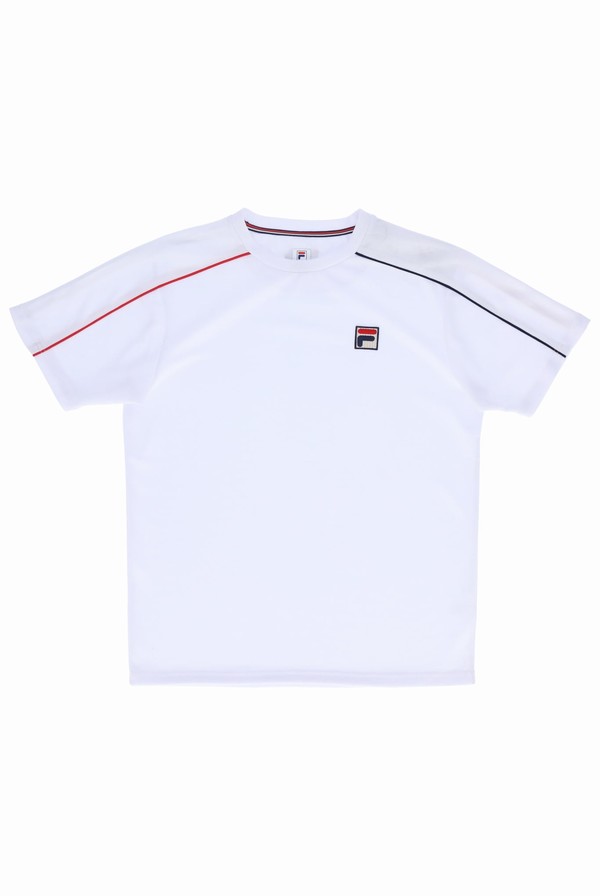 White Fila Archid Men T-shirts | 3905VTXGB