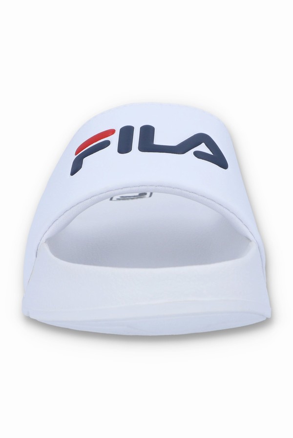 White Fila BB Men Slides | 4306WQJMF