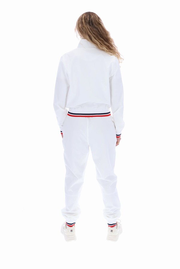 White Fila Capri Jog Women Co-ords | 9753BTVXQ