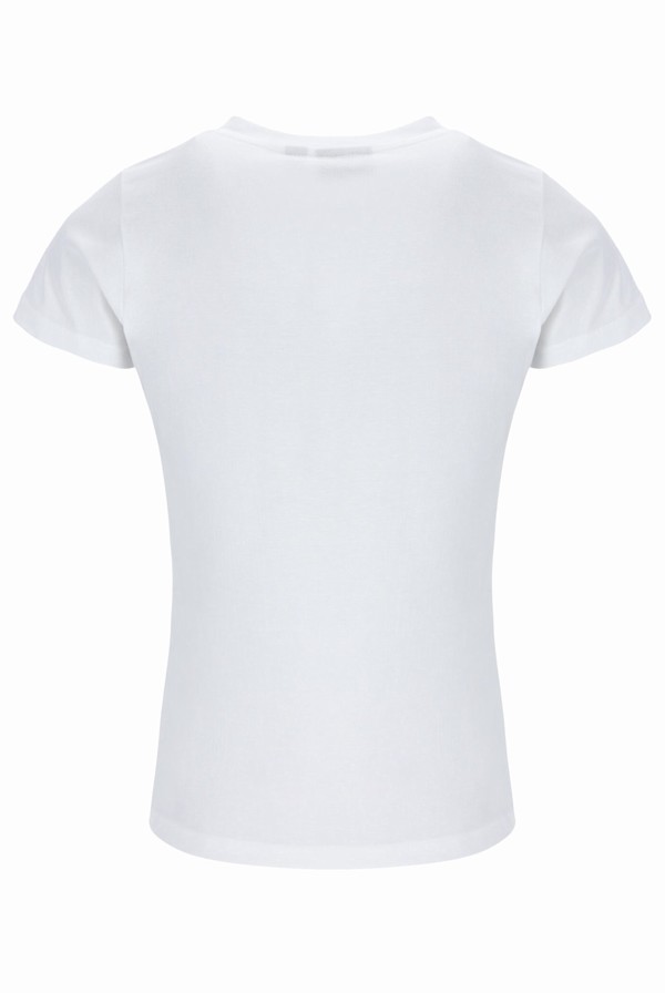 White Fila Cecilia Classic Logo Women T-shirts | 6318LMKSD