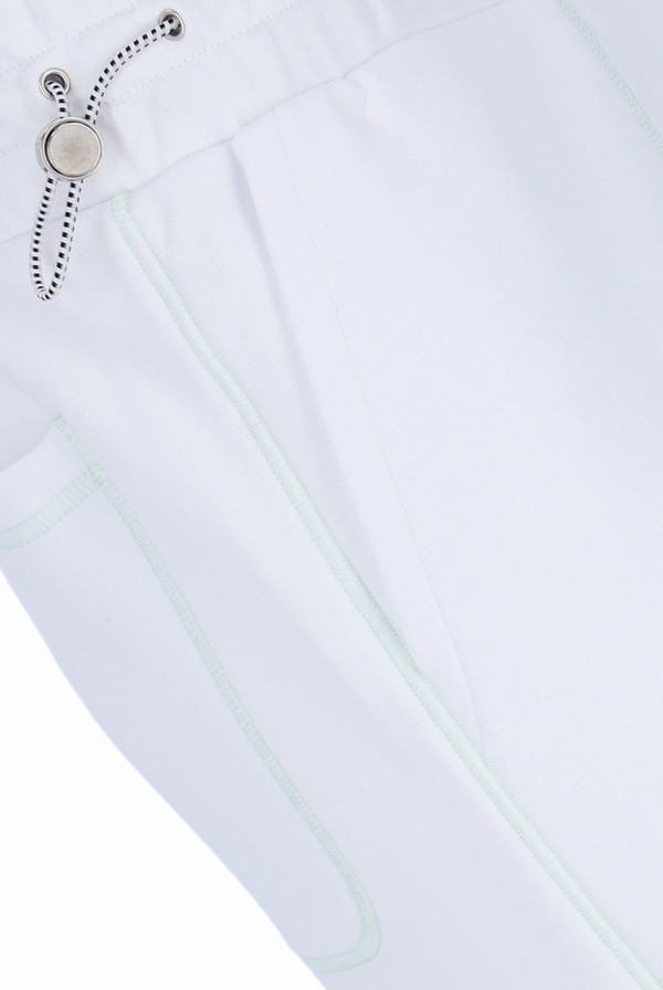 White Fila Contrast Stitch Men Sweatpants | 4125CQMXZ