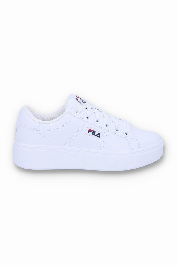 White Fila Court Plump Men Trainers | 4012NYPOE