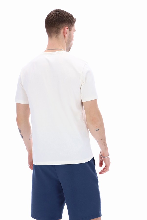 White Fila Dax Sleeve Men T-shirts | 7894EACPS