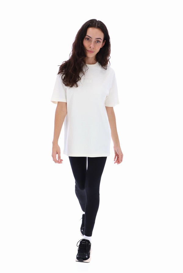 White Fila Dax Sleeve Women T-shirts | 7845EVGWA