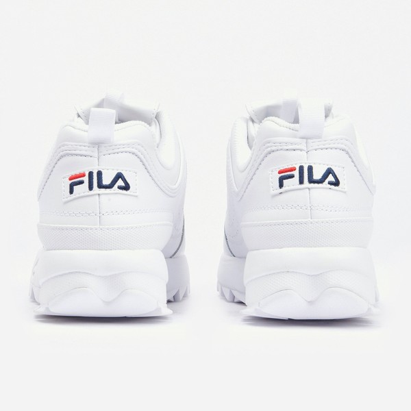 White Fila Disruptor 2 White Edition Women Trainers | 3846BJDKG