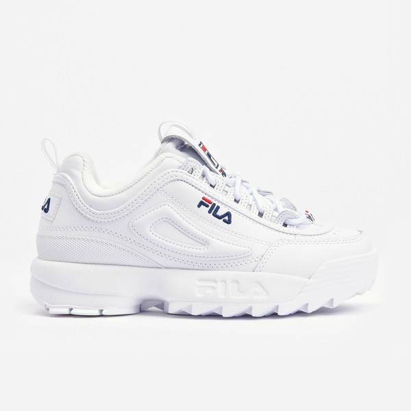 White Fila Disruptor 2 White Edition Women Trainers | 3846BJDKG