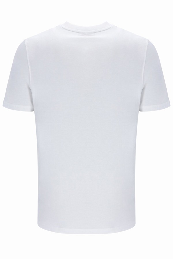 White Fila Dixon Front Graphic Men T-shirts | 9068CWSFG