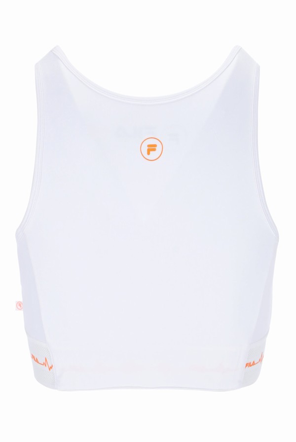 White Fila Electra Graphic Women Co-ords | 9218QXOAE