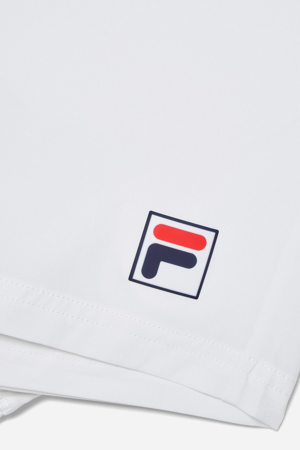 White Fila Essential Tennis Men Shorts | 7132AGRUT