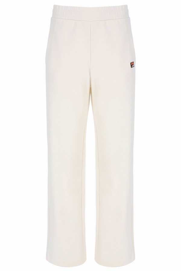 White Fila Everleigh Women Track Pants | 6038KNEWU