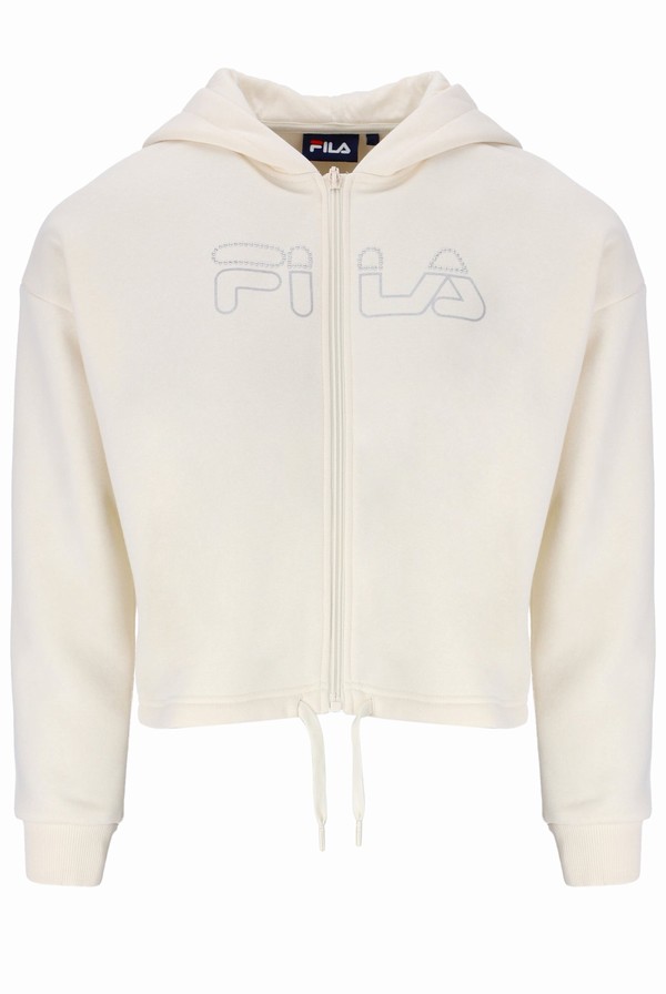 White Fila Frankie Women Jackets | 9572MPOLA