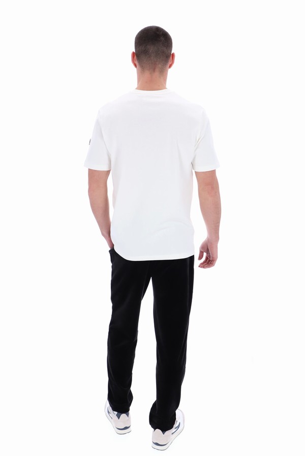 White Fila Fratel Organic Graphic Men T-shirts | 2950DLUNO