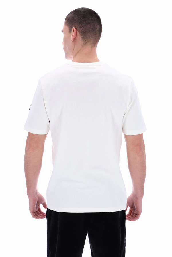 White Fila Fratel Organic Graphic Men T-shirts | 2950DLUNO