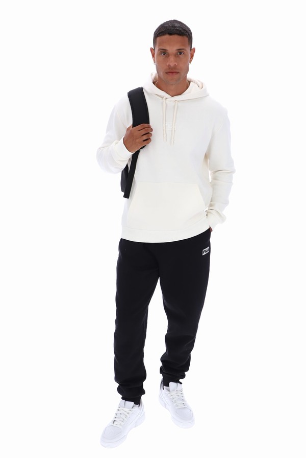 White Fila Lance 2 Recycled Fleece Men Tracksuits | 2490WYLPK