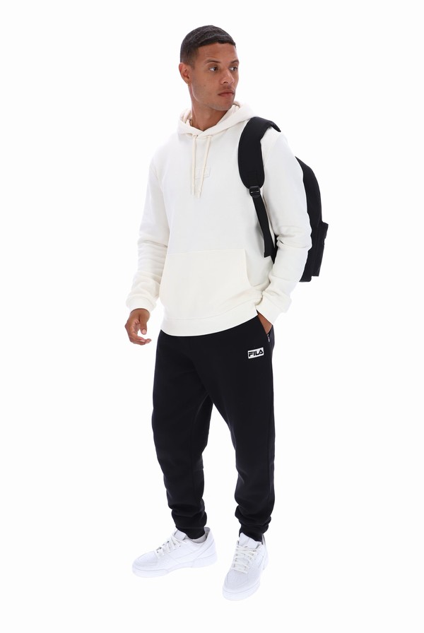 White Fila Lance 2 Recycled Fleece Men Tracksuits | 2490WYLPK