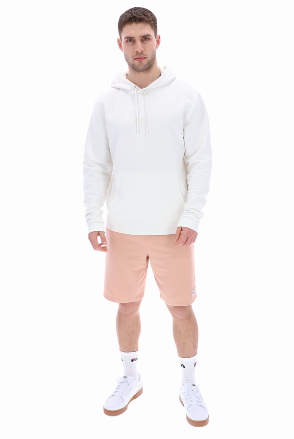 White Fila Lance Men Hoodie | 7084EBUFA