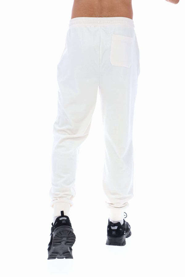 White Fila Lir Velour Men Bottoms | 2958UTHQC