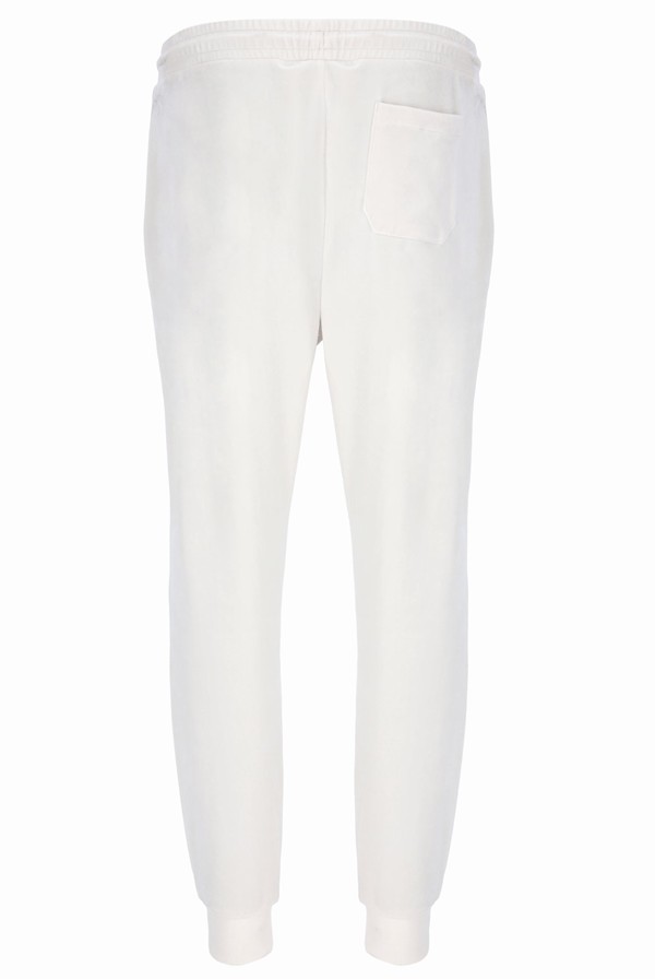 White Fila Lir Velour Men Bottoms | 2958UTHQC