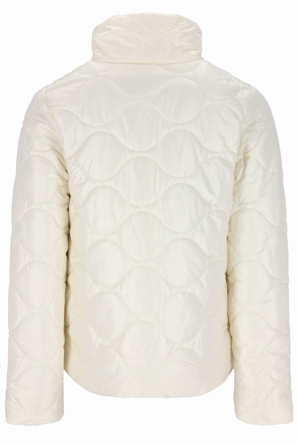 White Fila Mavis Quilted Women Jackets | 0732KSOYR