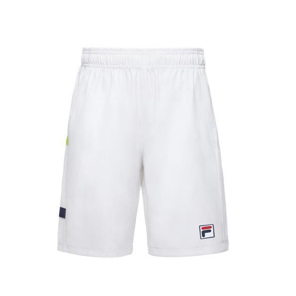 White Fila PLR Men Shorts | 6082PWNJM